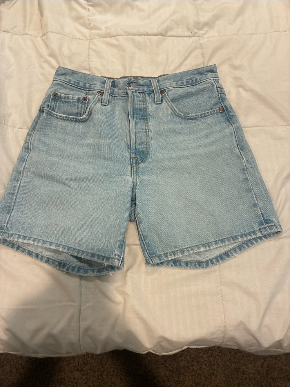 Levi's Light Blue Denim Shorts